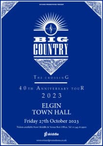 big country 'the crossing' 40th anniversary tour